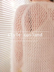 秋日時尚之選 COSLAND93韓國單淑女名媛精品洞洞鏤空須須休閑針織毛衣